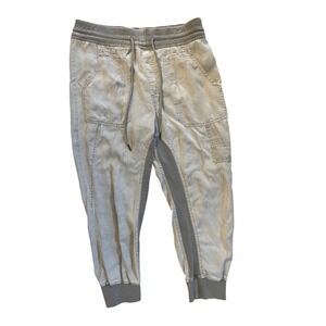 Anthropologie Nomad drawstring gray jogger pants, women's large